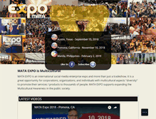 Tablet Screenshot of mataexpo.com
